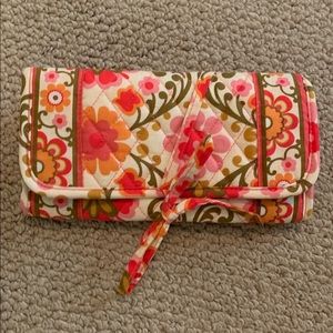 Vera Bradley folklore jewelry travel case folding